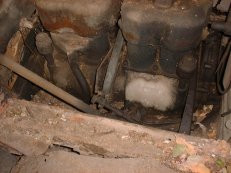 Drivers side of engine