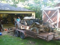 Unloading into garage