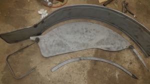 Three fender pieces