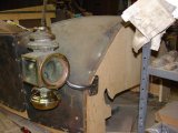 Drivers side cowl light and bracket.