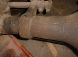 Axle Tube showing stripes