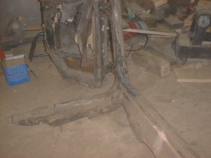 Passenger side door and post