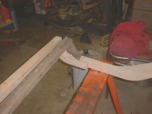New and Orig Tonneau frame front.